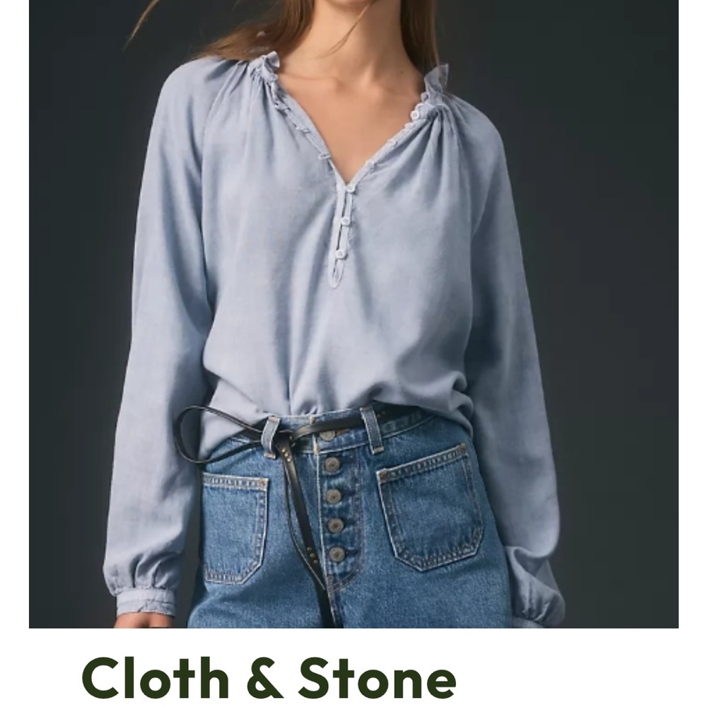 Cloth & Stone Light Blue Blouse